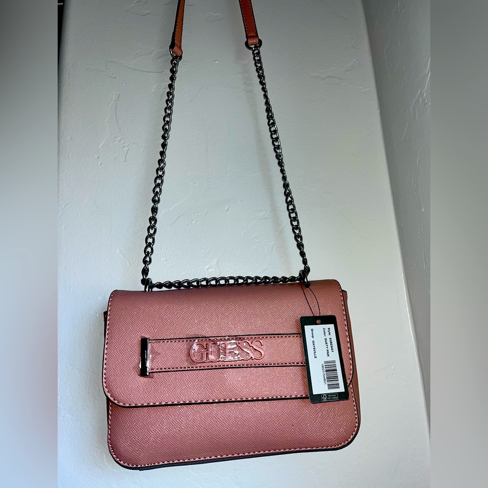 GUESS CrossBody Handbag ‘Maysville’ style SG823421 ‘Dusty Pink’